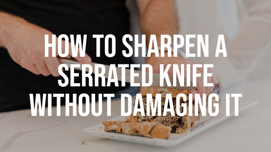 how to sharpen a serrated knife without damaging it