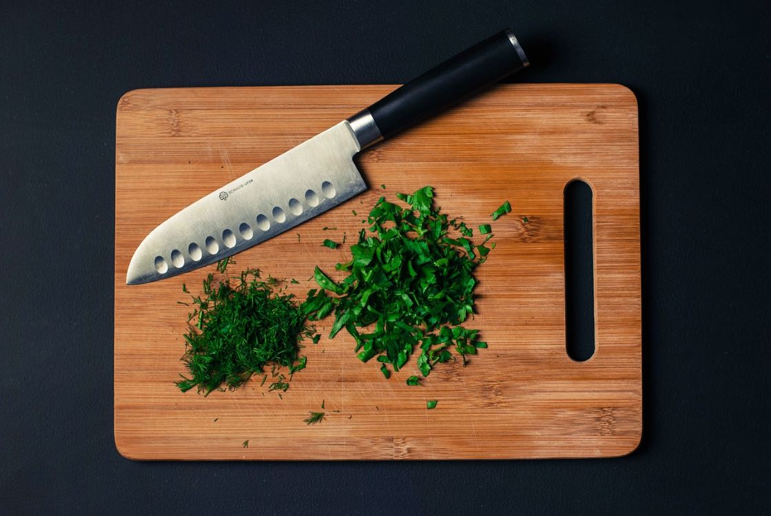 Knife with chopping board - sharp knife by FixKnife